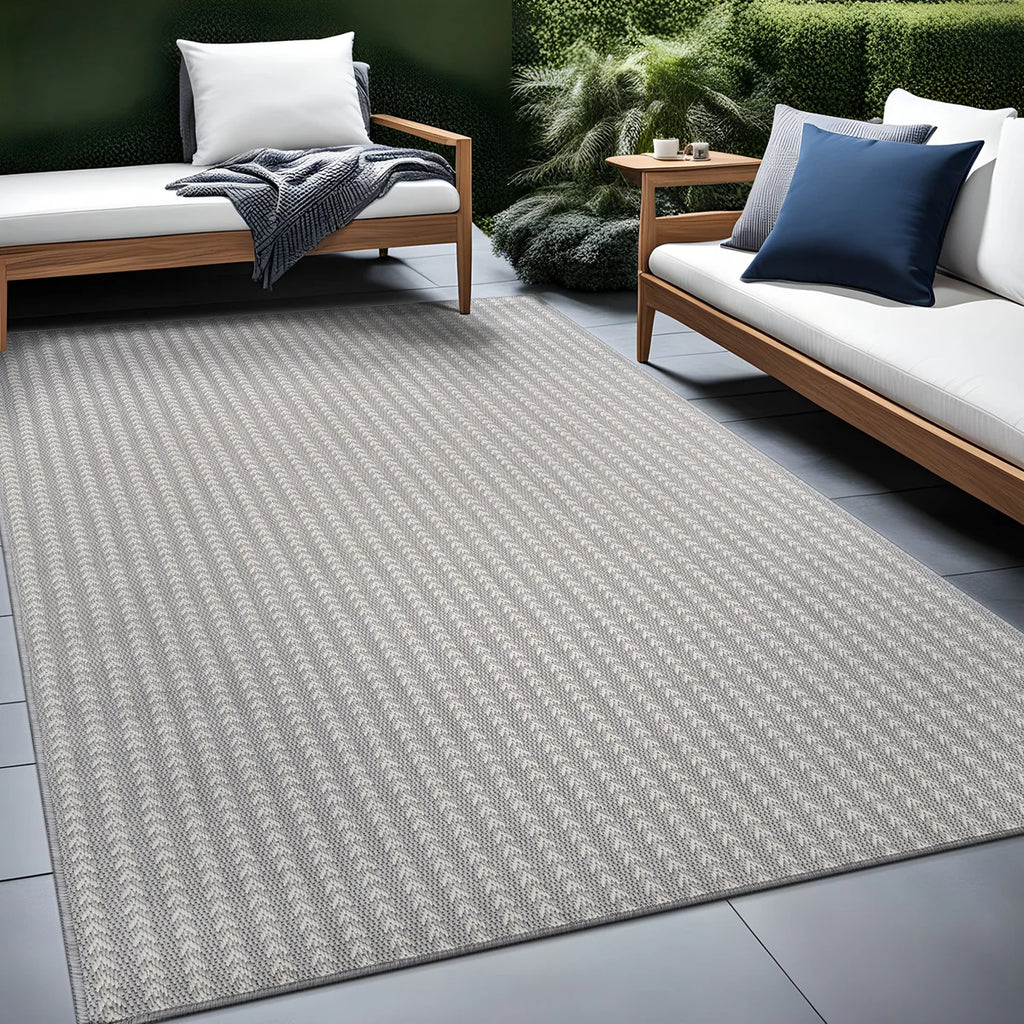 Chevron Stripe Indoor Outdoor Rug