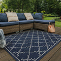 Anastasaos Geometric Power Loom Indoor and Outdoor Area Rug