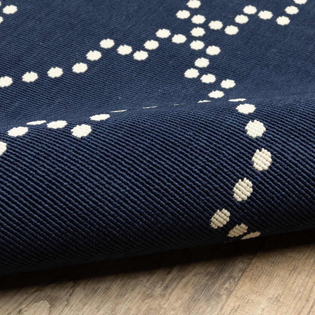 Anastasaos Geometric Power Loom Indoor and Outdoor Area Rug