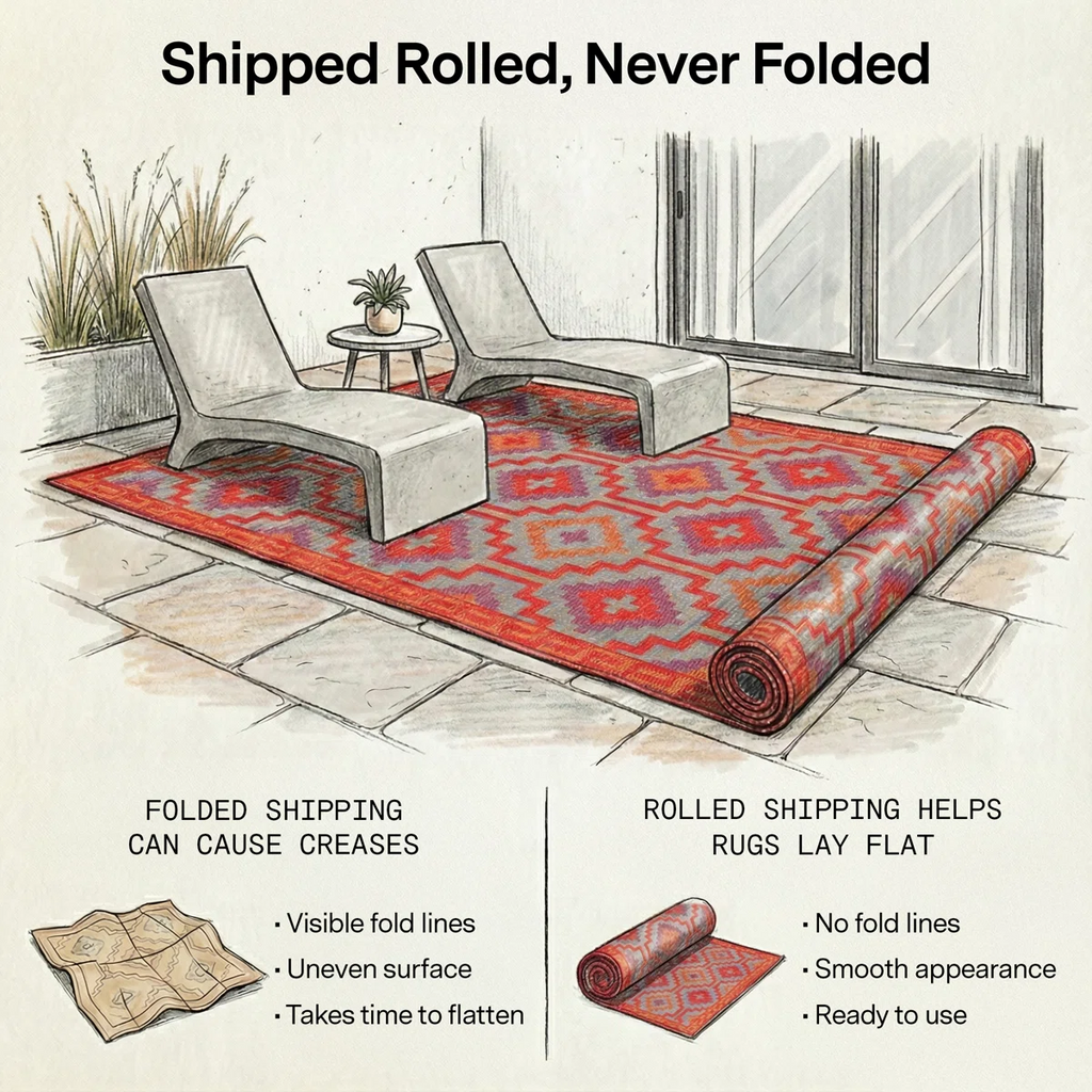 Outdoor Rug Plastic Straw Rug Waterproof Patio Olivama