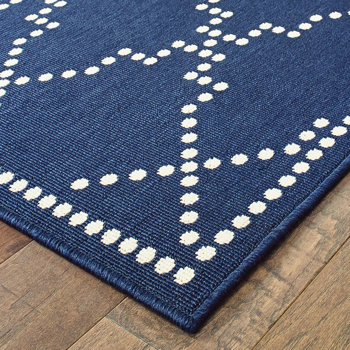 Anastasaos Geometric Power Loom Indoor and Outdoor Area Rug