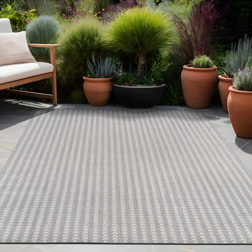 Chevron Stripe Indoor Outdoor Rug