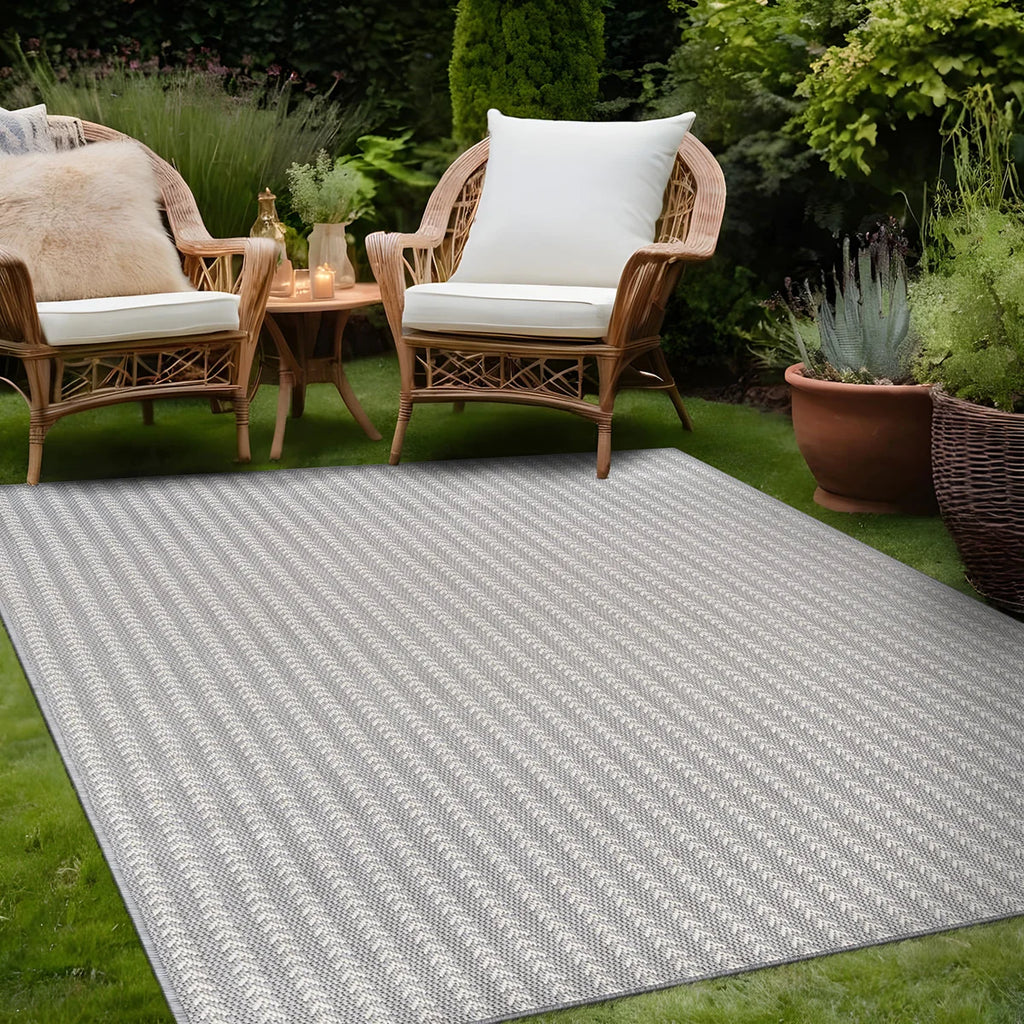 Chevron Stripe Indoor Outdoor Rug
