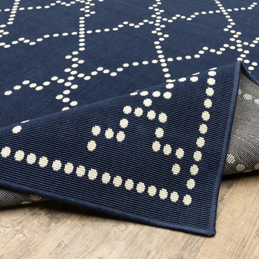Anastasaos Geometric Power Loom Indoor and Outdoor Area Rug