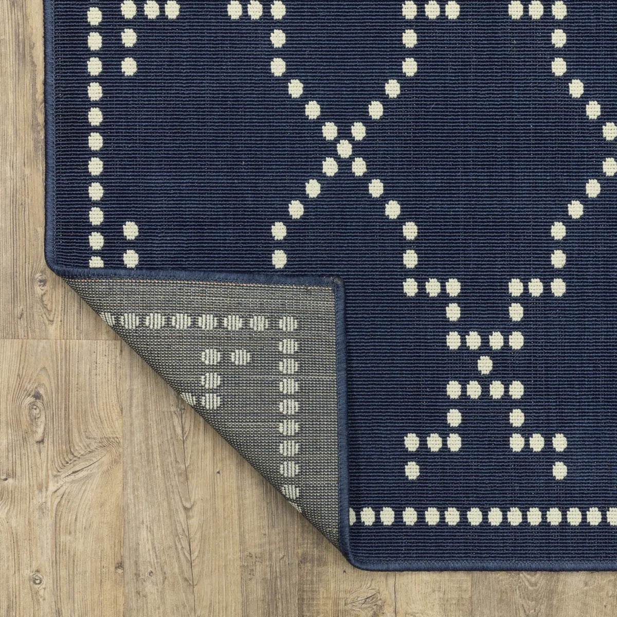 Anastasaos Geometric Power Loom Indoor and Outdoor Area Rug
