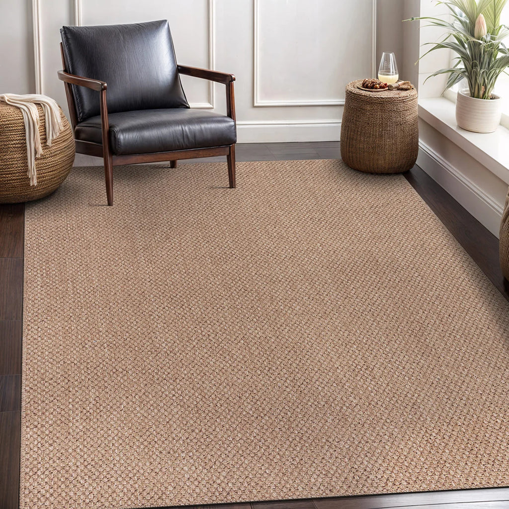 Kinsella Easy Jute Natural Indoor Outdoor Area Rug